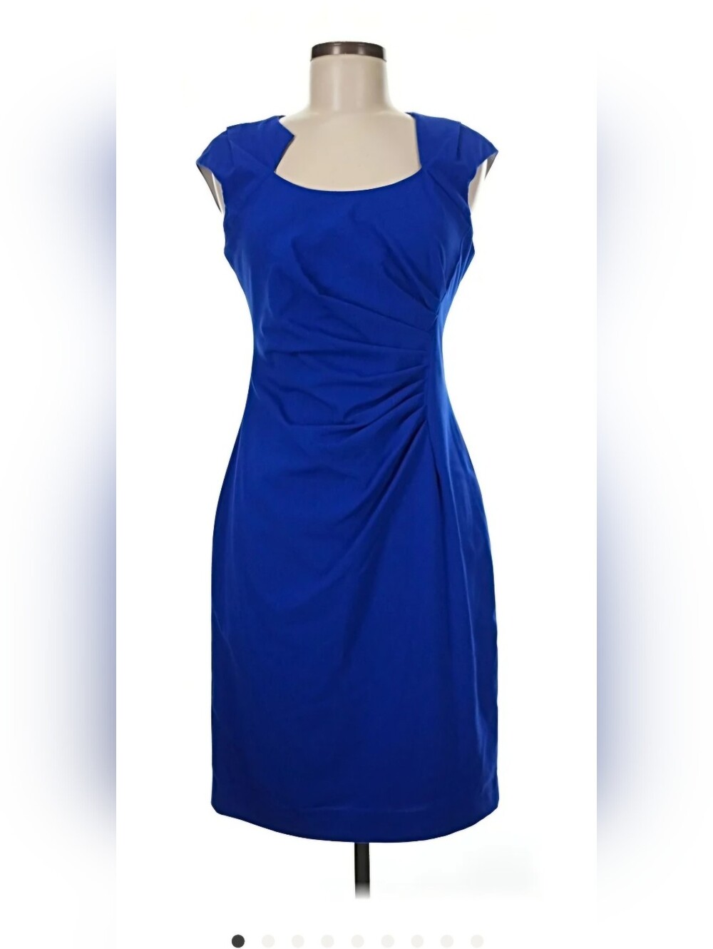 Dana Buchman Cobalt Blue Cap-Sleeve Sheath Dress